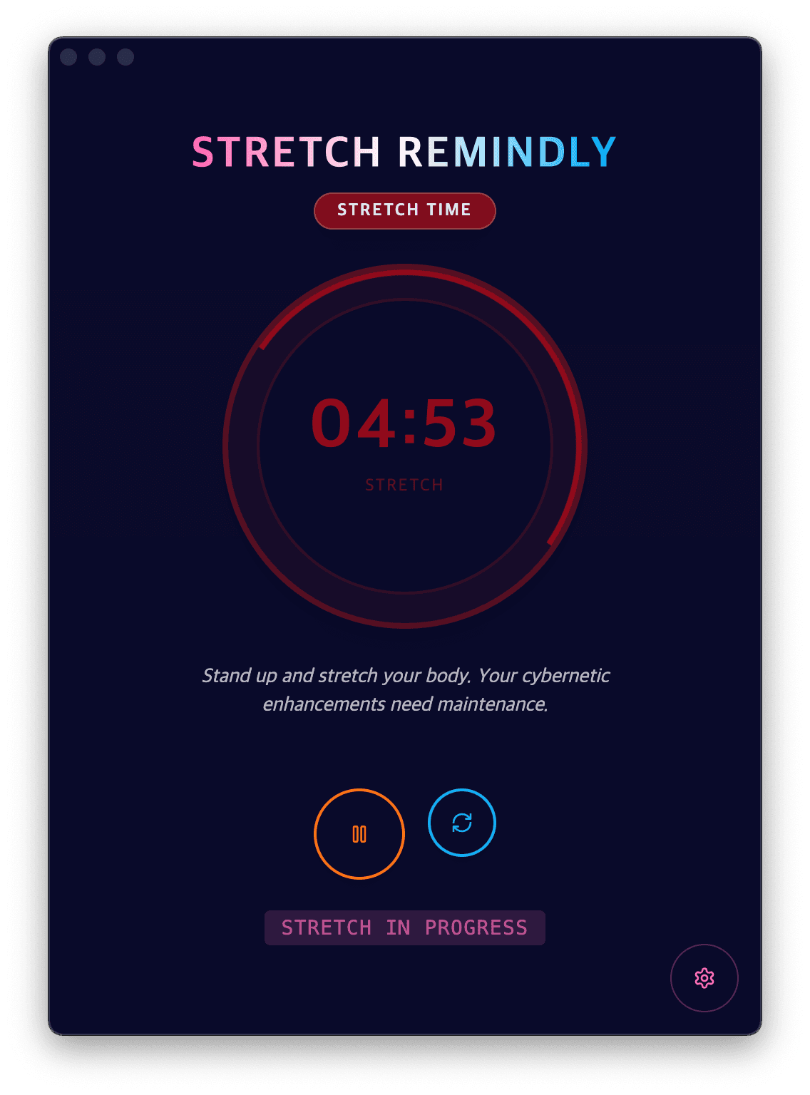 stretching
